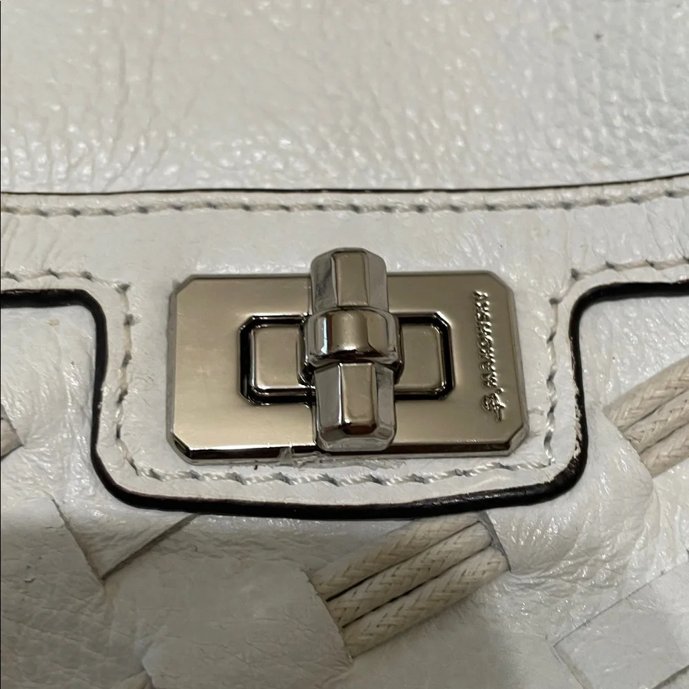B. Makowsky leather woven shoulder bag
